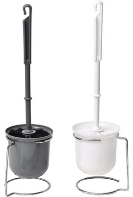 Produktbild von Toilettenbürste mit Halterung aus verchromtem Metall