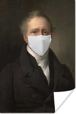 Produktbild von MuchoWow® Poster Daniel Francis Schas - Dubois Drahonet - Mundkapsel 80x120 cm - Papierdruck