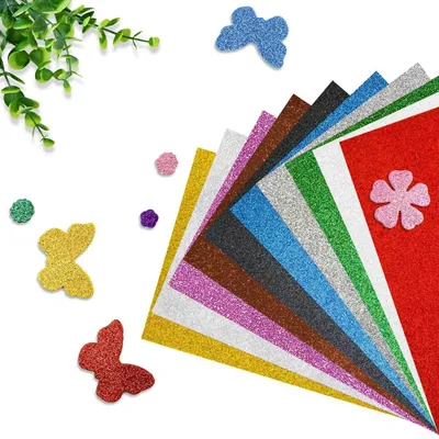 Zdjęcie produktu dla Błyszczące płyty z pianki EVA – płyty do rękodzieła – 40 x 60 cm – 2 mm – Elastyczne – Zestaw 2 sztuk – Różne kolory