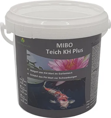 Produktbild von MIBO KH Plus 1kg Karbonathärte Erhöhung für 40.000Liter Teichpflege