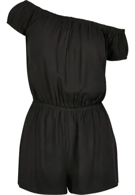 Produktbild von Urban Classics Ladies - Off Shoulder Short Jumpsuit schwarz