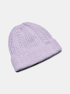 Produktbild von Under Armour Damen W Halftime Zopfmuster-Beanie 1386639-535__OSFM