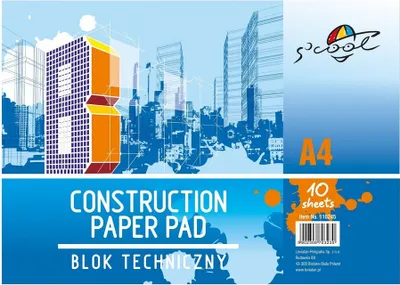 Produktbild von S'COOL - Vielseitig Skizzenblock | Universal Zeichenkarton | Mixed Media Papier | Technisches Zeichenblock (A4, 160 g/m², 10 Blatt)