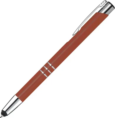 Produktbild von 10 Touchpen Kugelschreiber aus Metall / Farbe: kupfer