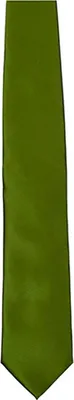 Immagine prodotto di Cravatta di raso / 144 x 8,5cm / 100% cucito a mano - Colore: Oliva - Dimensioni: 144 x 8,5cm
