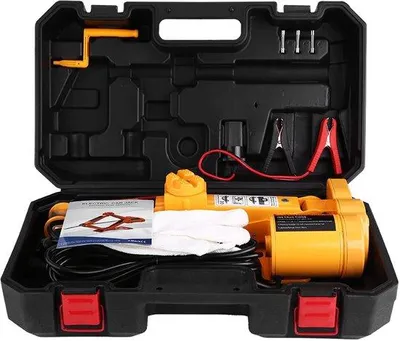 Productafbeelding van Elektrische, compacte krik van 2 ton voor bestelwagens, 12 volt, met automatische bediening. Ideaal voor gebruik in de garage en bij noodgevallen