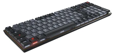 Produktbild von CHERRY KW 550 MX LP, Verkabelt & Kabellos, USB + Bluetooth, Mechanischer Switch, QZERTY, LED, Schwarz