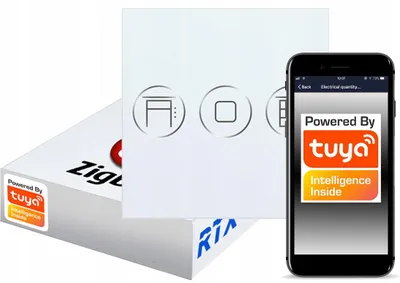Zdjęcie produktu dla Włącznik Rolet Klawisz Dotykowy ZigBee TUYA RTX SH