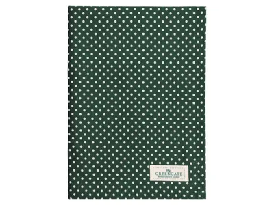 Produktbild von Greengate Dotty Geschirrtuch dark green 70x50cm