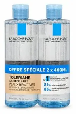 Zdjęcie produktu dla La Roche-Posay Toleriane oczyszczający płyn micelarny Eau Micellaire 2 x 400 ml