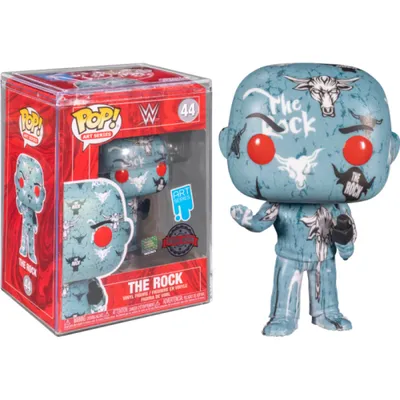 Immagine prodotto di Funko POP! Serie Art WWE The Rock 44 SE caso