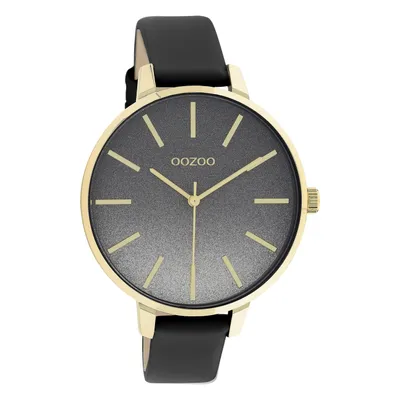 Produktbild von Oozoo Armbanduhr schwarz Leder Timepieces Damen Analog-Quarzuhr UOC11034
