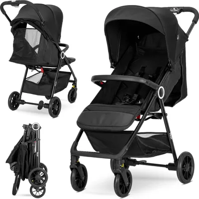 Obrázek produktu pro Lorelli NOIR sportovní kočárek do 22 kg ultralehký skládání jednou rukou UV50+ stříška otočná kola 360° odpružení