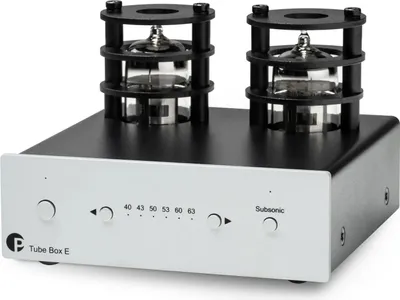 Produktbild von Pro-Ject Tube Box E, Weiß, 20 - 20000 Hz, 2000 Ohm, 63 dB, 0,03%, 1 W