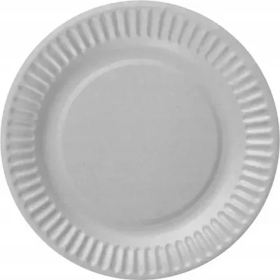 Produktbild von Silberne Pappteller 18 cm, 6 Stück
