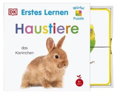 Obrázok produktu pre Prvé vzdelávacie kockové puzzle. Domáce zvieratá