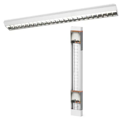 Produktbild von Osram LED Deckenleuchte Office Line Grid Curve 120cm Weiß 40W 6000lm neutralweiß 4000K 3-Stufen-Dimmbar