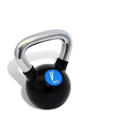 Zdjęcie produktu dla Kettlebell żeliwna z powłoką gumową (4-16 kg)