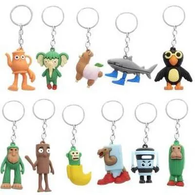 Image de Ensemble de 12 pièces : Porte-clés "Brainrot"