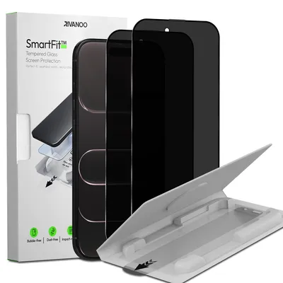 Produktbild von 2-Pack iPhone 17 Air Displayschutzfolie Privacy - Gehärtetes Glas | [Automatische Installation] - Blasenfrei