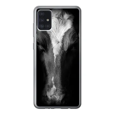 Produktbild von MuchoWow® Handyhülle Schutzhülle Hülle für Samsung Galaxy A52 5G Kuh - Tiere - Schwarz Silikon Softcase Handy Hülle - Umschlag