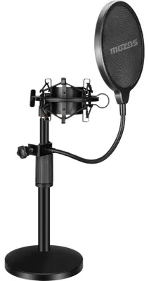Productafbeelding van Mozos Microfoonset: Tafelstatief, popfilter, trillingsdempende houder MKIT-STAND
