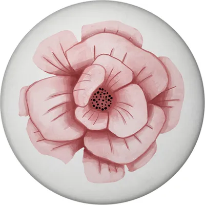 Produktbild von Blumenmotiv Magnet rund