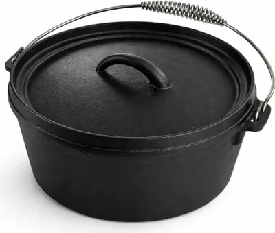 Produktbild von PATTON Dutch Oven aus Gusseisen für Grill & Kamado - Ø 24 cm
