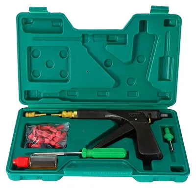 Produktbild von Reifenreparatur-Set – Profi Tubeless Reifenstopfen Kit mit Pilz-Stopfen – Für Motorrad, Auto, ATV, LKW, Wohnmobil & Anhänger, schwerlastgeeignet
