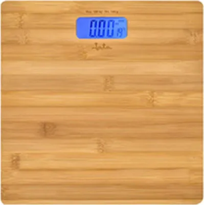 Obrázek produktu pro JATA HBAS1489, Elektronická osobní váha, 180 kg, 100 g, Bamboo, kg/lb, Čtverec