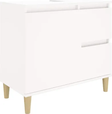 Obrázok produktu pre vidaXL Kúpeľňová skrinka biela 65x33x60 cm Materiál drevo