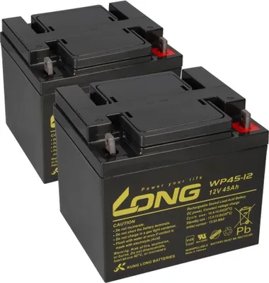 Produktbild von 2x Kung Long Akku 12V 45Ah Pb Batterie Bleigel WP45-12 VDS
