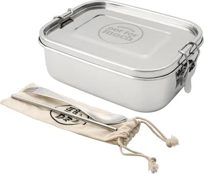 Produktbild von Famanu Lunchbox aus rostfreiem Stahl mit auslaufsicherem Deckel - 800ml