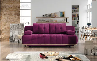 Image de Canapé-lit 3 places Canapés Chambre Meubles Lit Canapé 3 places Coussin Design Canapé