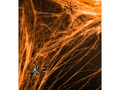 Produktbild von Halloween Spinnennetz Orange 60g 1 Packung