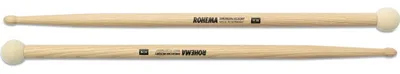 Produktbild von ROHEMA 5C FK Hickory Kombisticks mit Filzkopf und Holztip, 415 mm, 14.5 mm