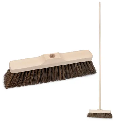 Obrázek produktu pro Šířka koštěte pro domácnost: 30 cm Zametací hlava koštěte, smeták, 22 mm závit, s násadou 150 cm