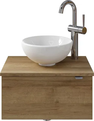 Produktbild von Pelipal Serie 6915 SET-044-022 Waschtisch mit Unterschrank bestehend aus: Keramik-Aufsatzbecken, Waschtischplatte, Waschtischunterschrank