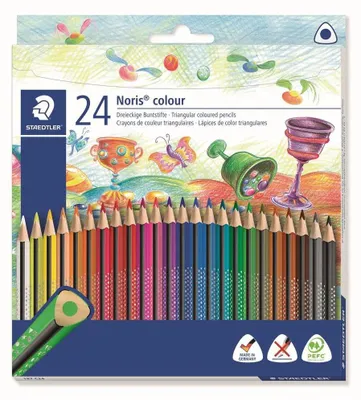 Obrázok produktu pre STAEDTLER 187 - Čierna - Modrá - Bordeaux - Hnedá - Zelená - Svetlomodrá - Svetlozelená - Svetlošedá - Purpurová - Fialová - Oranžová,... - 24 ks