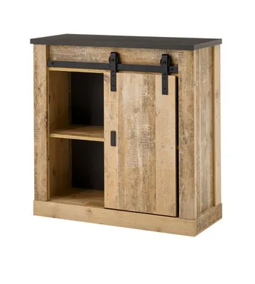 Produktbild von Büromöbel Set "Stove" 2-teilig Used Wood Schreibtisch und Aktenschrank