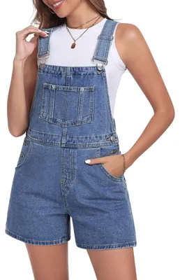 Zdjęcie produktu dla Damskie kombinezony jeansowe, krótkie, idealne na lato