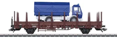 Produktbild von Märklin 45059 - H0 Rungenwagen THW Transport, DB, Ep.IV