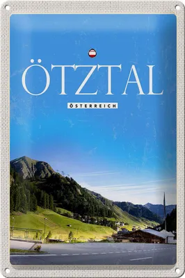 Produktbild von Blechschild Reise 20x30cm Ötztal Österreich Wald Natur Urlaub
