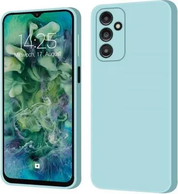 Produktbild von Liquid Silikon Hülle für Samsung Galaxy A14 5G - Farbe: Hellblau - Modellkompatibilität: Für Samsung Galaxy A14 5G