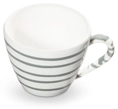 Produktbild von Gmundner Keramik Graugeflammt, Cappuccino Tasse 0,16 Liter