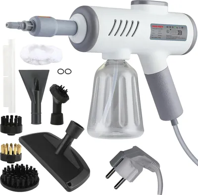 Produktbild von Hochdruck-Dampfreiniger 1200W, 3 Bar, 600ml Tank, 105°C, 6 Zubehörsätze, 3-stufige für Küche, Bad & Klimaanlagen