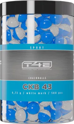 Productafbeelding van T4E CKB 43 Paintball-krijtjes, wit, kaliber 0.43, 500 stuks