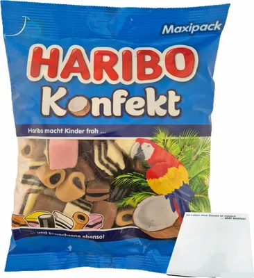 Produktbild von Haribo Konfekt (500g Beutel) + usy Block