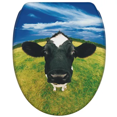 Produktbild von SANILO® WC-Sitz mit Absenkautomatik und Schnellverschluss Kuhkopf, Toilettendeckel direkt vom Hersteller, Klodeckel, Klobrille, WC Deckel, WC Brille