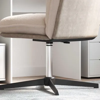 Productafbeelding van vidaXL bureaustoel, gasveer, chroom, 318-473 mm, staal
